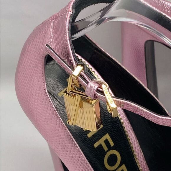 Tom Ford Lizard-Embossed Leather Platform Pumps size 40 - Picture 8 of 16